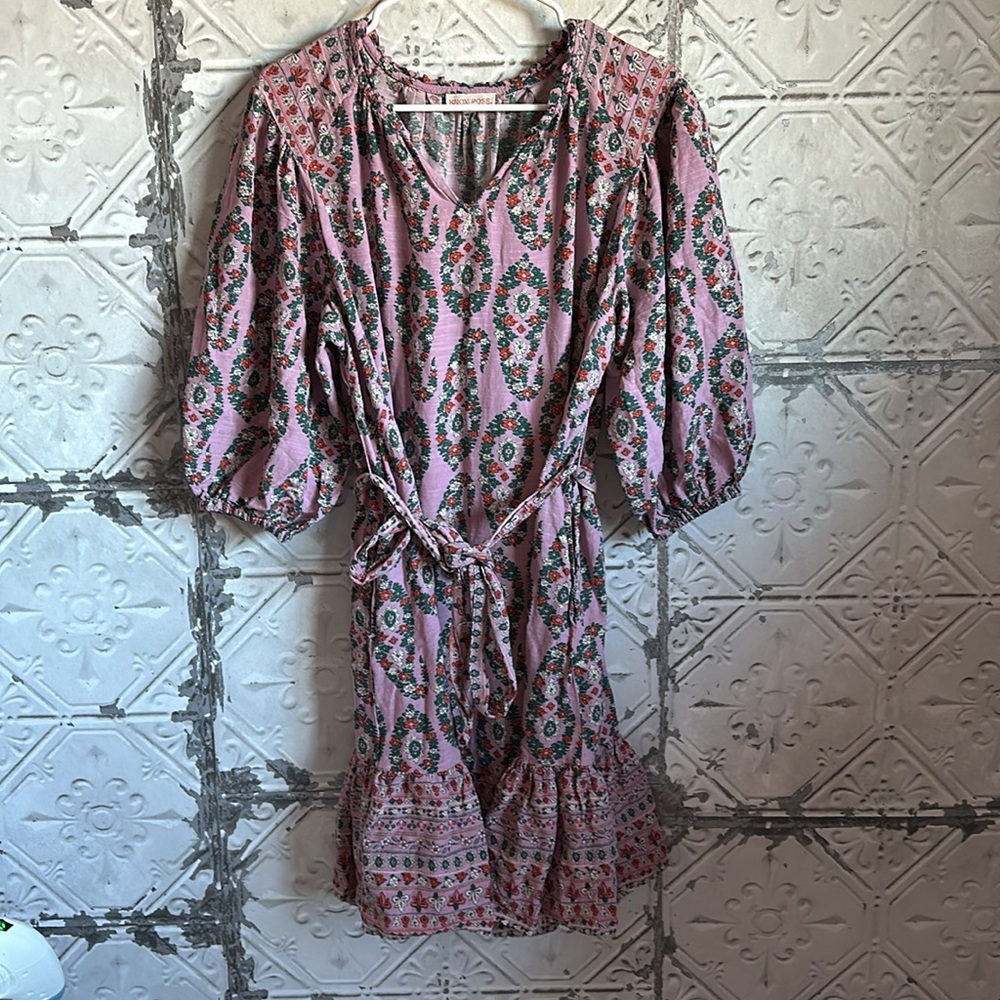 Knox rose boho patterned dusty purple dress